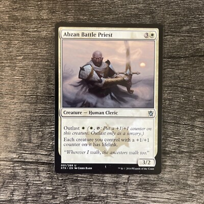MTG 1x Abzan Battle Priest x1 LP Khans of Tarkir