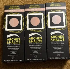 3X Duo Luxury Brow Powder - Warm Brown #1005-030.088 oz Eyebrow