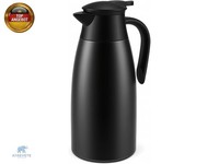 2L Thermoskanne, Doppelwandige Kaffeekanne 304 Edelstahl Isolierkanne 24