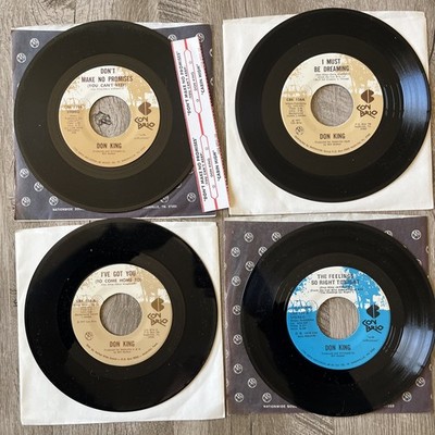 DON KING Vinyl Lot - 4 Singles on Con Brio Records (NSD)  -Country, I'VE GOT YOU