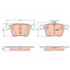 Satz Bremsbeläge Bremsklötze hinten für Seat Ateca KH7 Leon 5F1 SC 5F5 | 2449