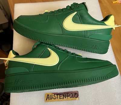 NEW Nike Air Force 1 Low SP x AMBUSH Pine Green Yellow Mens sz 11.5 DV3464 300