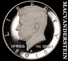 2016-S Silver Kennedy Half Dollar - Choice Gem Proof  Lustrous  #K4213
