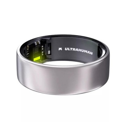 Ultrahuman Ring AIR Smart Ring Size 10 Raw Titanium Health Sleep Tracker New