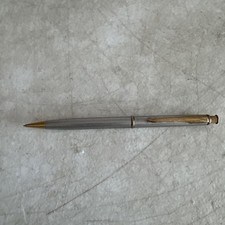 Parker Pencil Classic Pencil Stainless Steel & Gold Trim 0.5mm Made In Usa