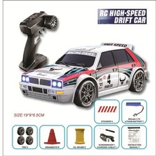 Auto telecomandata Lancia Delta integrale radiocomandata RC 1/24 fari led