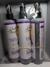 Lot of 3 Carol's Daughter Black Vanilla Leave In Conditioner Spray, Each 8 oz.