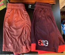 Lot Of 2 Youth Loose Boys UA Velocity Shorts