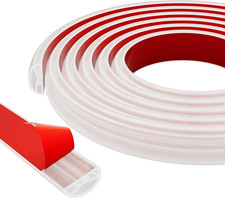 Shower Threshold Water Dam Shower Water Guard - 39 Inch Flexible Collapsible Wat