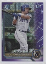 2022 Bowman Chrome Prospects Mega Box Purple Mojo Refractor Peyton Wilson 07b3