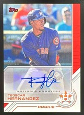 2017 Topps Salute Red Auto #TSA-TH Teoscar Hernandez /10