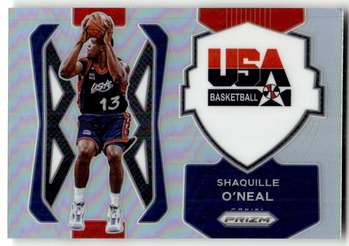 2021-22 Panini Prizm Shaquille O'Neal USA Basketball Prizms Silver #10