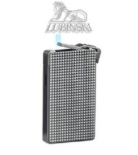 Lubinski Jet Flame Lines and Diamonts Titanium Lighter