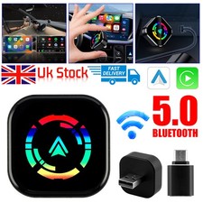 2-in-1 Wired to Wireless CarPlay Adapter/Android Auto Adapter Plug Play w/WiFi
