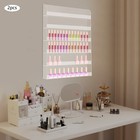2 Pack Nail Polish Organizer Holder- Acrylic Wall Mounted 6-Tier Storage Rack — photo 3