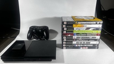 Sony PlayStation 2 PS2 Slim SCPH-90001 Console Bundle 11 Games Controller Tested