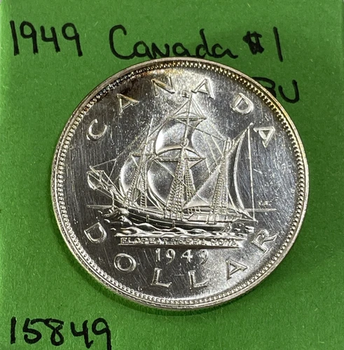 1949 Canada 🇨🇦 Silver Dollar George VI BU Brilliant Uncirculated