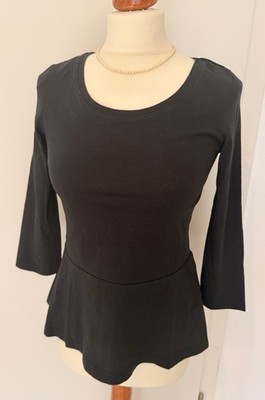   Esprit Peplum- Shirt in Schwarz mit Schößchen Gr. XS wNEU 