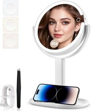 MIYADIVA Makeup Mirror with Lights, 30X Magnifying 14.6"L x 8.8"W, 30x White