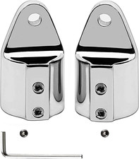 Marine Pair 316SS Heavy Duty Bimini Top Cap External Eye End Boat Fittings with