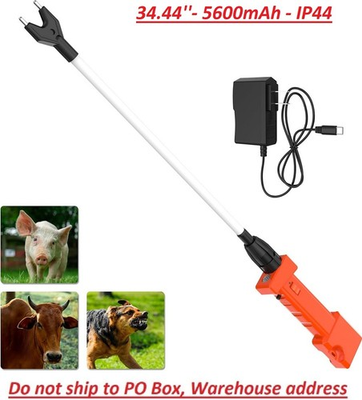 #ad Waterproof Electric Cattle Prod Rechargeable Livestock Shock Stick w LED Lights $39.97