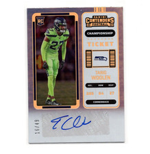 2022 Panini Contenders Championship Ticket #223 Tariq Woolen Auto /49 Rookie