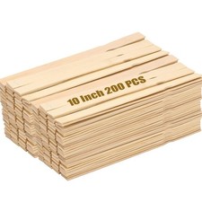 ZOENHOU 200 PCS 10 Inch Paint Sticks, Premium Wooden 200PCS 10