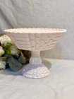 Pink Milk Glass! Vintage Jeannette Shell Pink Milk Glass Louisa Compote 6.75” T