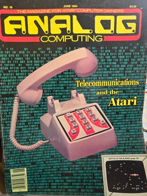 Analog Computing (June 1984, No. 19) Vintage Atari Computer Magazine!
