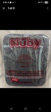 NUBY Easy Go Safety Lightweight Travel Booster Seat High Chair Gray 50 lbs NIB