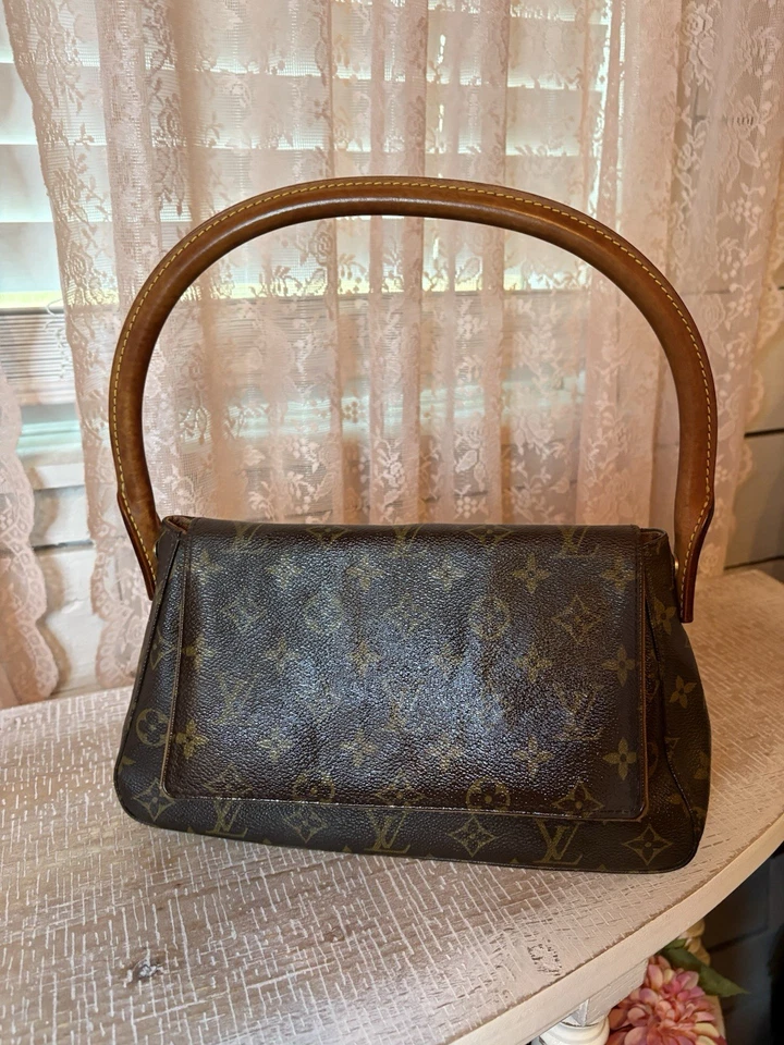 Bolsa de ombro Louis Vuitton mini lona marrom - Imagem 4 de 4