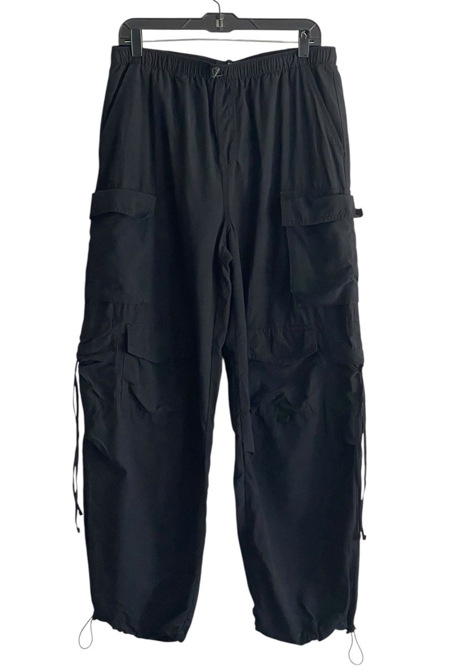Aeropostale Mens Large Black Y2K Cargo Pants with Baggy Pockets