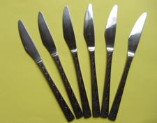 Viners Executive Suite: Six Salad , Dessert Knives (20cm) Really Great Condition