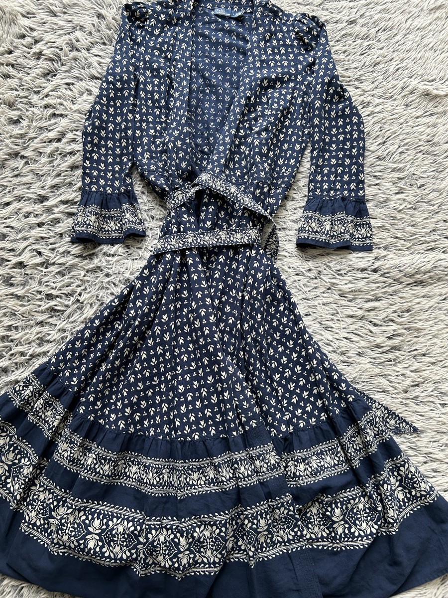 white and blue short dress Sassy Shortcake High Tea Floral Mini Color:Violet apa RARE Vintage EEGEE Co. a square neckline with