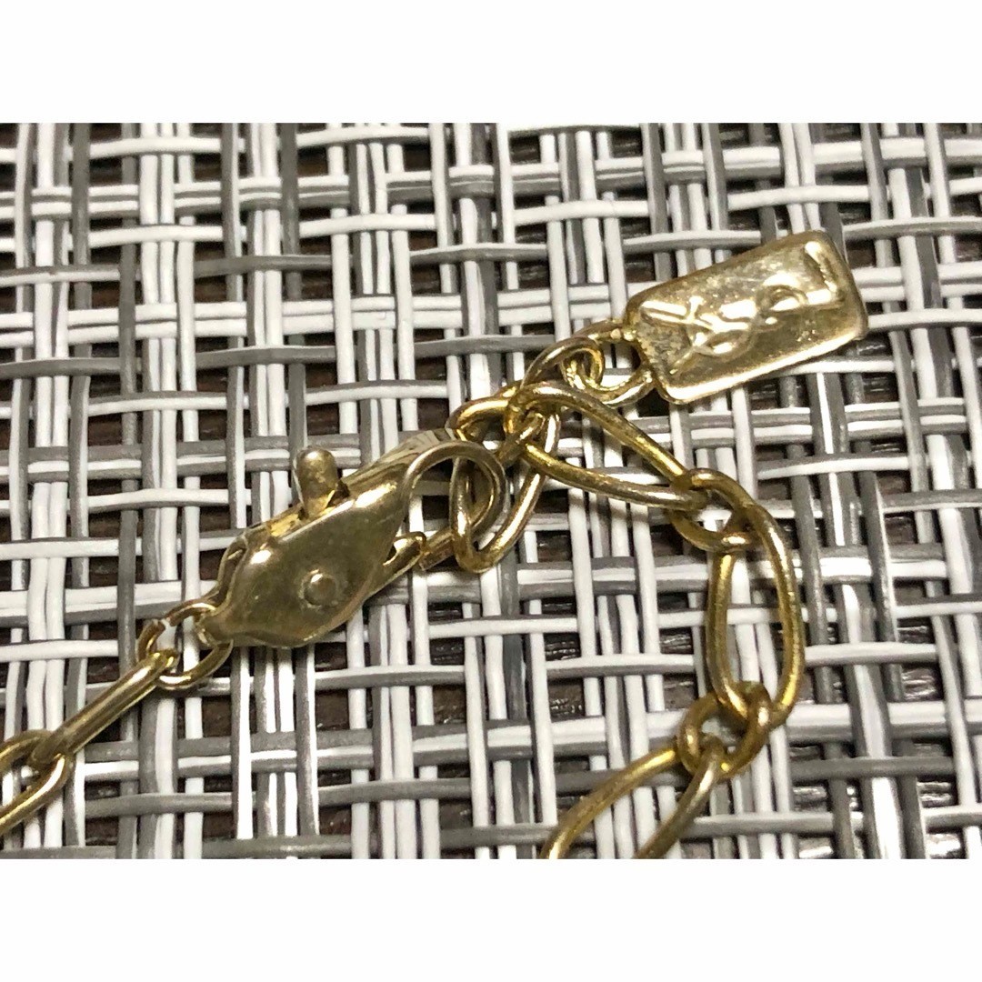 YVES SAINT LAURENT YSL Anello Top Collana Oro Donna Accessori Vintage Giappone 