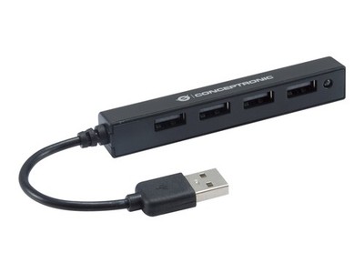Conceptronic HUBBIES05B 4-Port-USB 2.0-Hub Data Selector