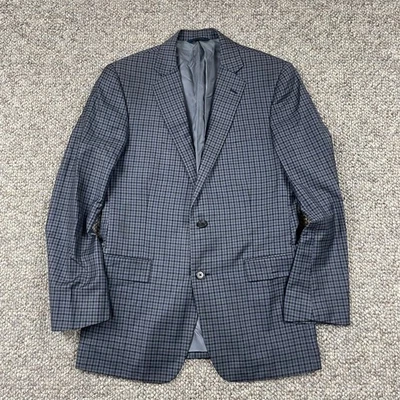 Brooks Brothers Regent Men's Reda Wool Check Sport Coat Gray Size 40R