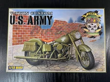 AOSHIMA V-TWIN COSTOM US ARMY  1/12 . from Japan