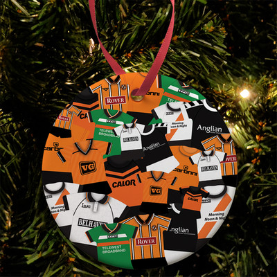 Dundee United Retro Set Mash Christbaumkugel Dekoration Keramik