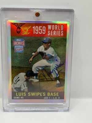 2001 Topps Archives Reserve 1959 World Series Maury Wills Auto Autograph