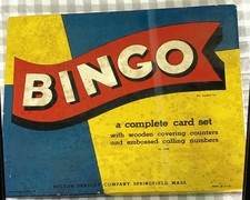 Vintage -Year 1939- Milton Bradley Bingo game set No. 4148