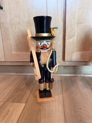 Steinbach Chimney Sweep Nutcracker Handmade Germany Wooden Christmas Figure Ladd