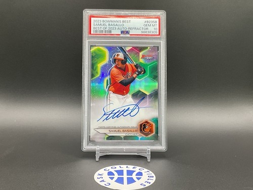 2023 Bowman's Best Samuel Basallo Prospect Auto Refractor PSA 10 Best of 2023