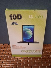 10D J-01 Phone Screen Magnifier Enlarged Video Movie Screen Holder Stand White