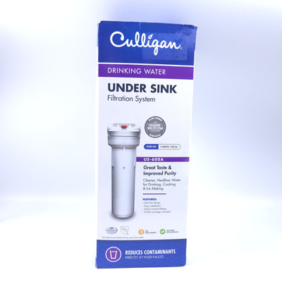 Culligan Drinking Water Filter System, Universal Fit Under Sink 3000 gal US-600A