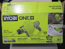 Ryobi PCL456B 18V ONE+ 25' Drain Auger Green Black Cordless Lightweight Preowned