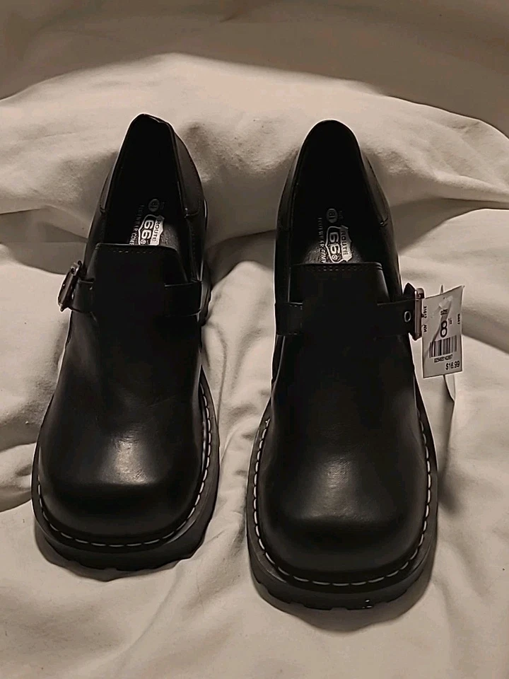 De Colección Y2K Bruja Núcleo Gótico Grueso Plataforma Mary Jane Negro Addams Zapatos Años 90 8.5 Foto 2 de 4