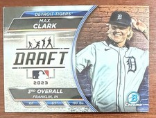 Max Clark 2023 Bowman Draft Chrome Draft Night #BDN-8 Detroit Tigers