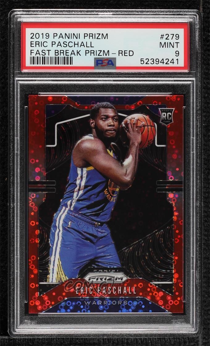2019-20 Panini Prizm Fast Break Red 65/125 Eric Paschall #279 Rookie RC 08aq