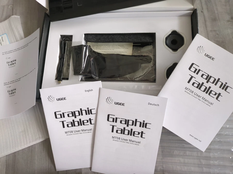 UGEE Graphics Tablet M708 * Mal-/Zeichentablet * 1x benutzt, neuwertig! - Bild 3 von 4
